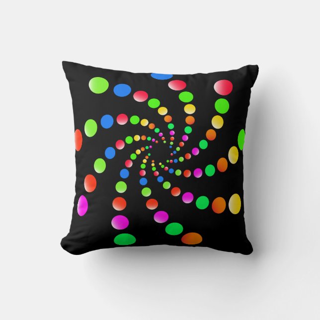 Vortex Colorful art Kudde (Framsida)