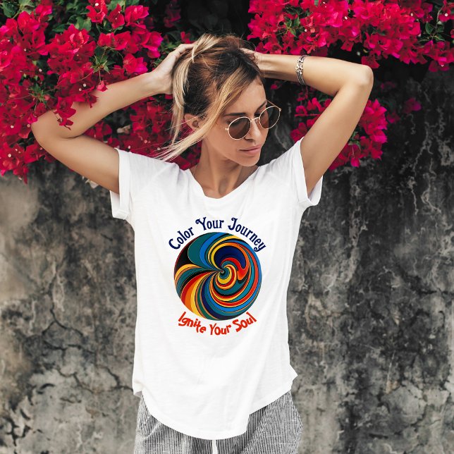 Vortex - Färg Din resa T-Shirt (Skapare uppladdad)