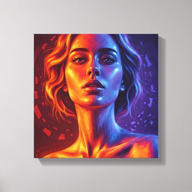 Vortex för att bli retscherat Kanvastryck (Framsida)