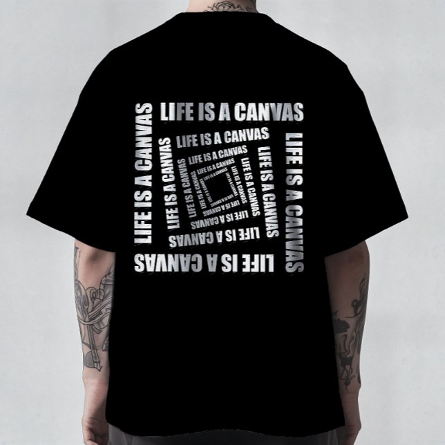 Vortex of Creativity - Life is a Canvas Minimalist T Shirt (Skapare uppladdad)