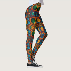 Vortex of Färg: An Abstrakt Dance of Oil Leggings