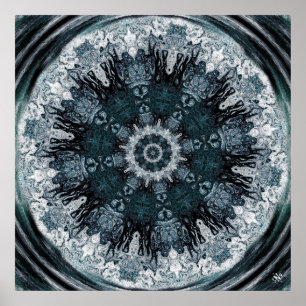 Vortex of Gudars abstrakt hypnotis-sammansättning Poster