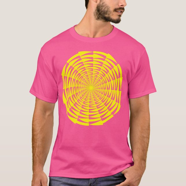 Vortex Optisk Illusion T Shirt (Framsida)