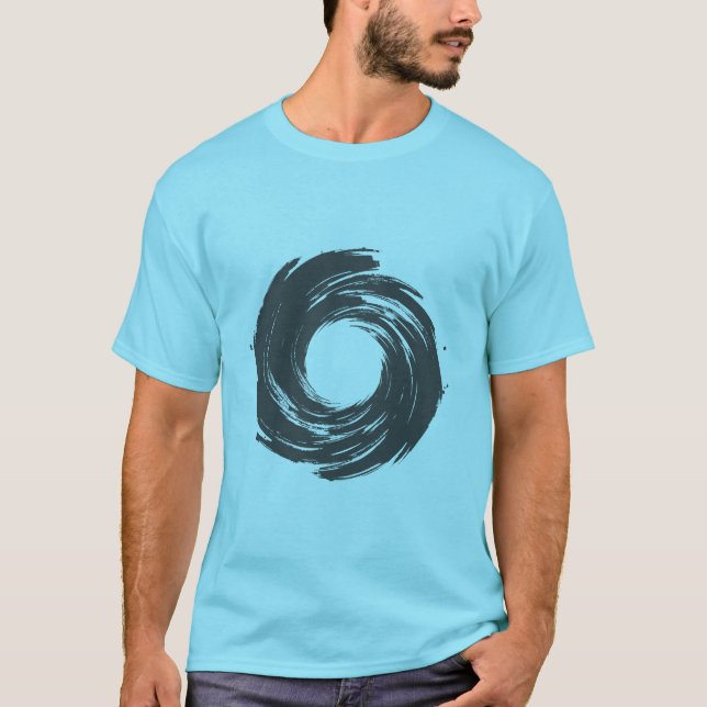 Vortex Preto T Shirt (Framsida)