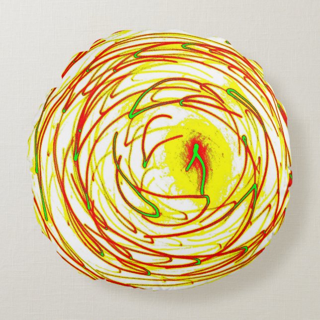 Vortex Round Cushion Runde Kissen Rund Kudde (Framsidan)