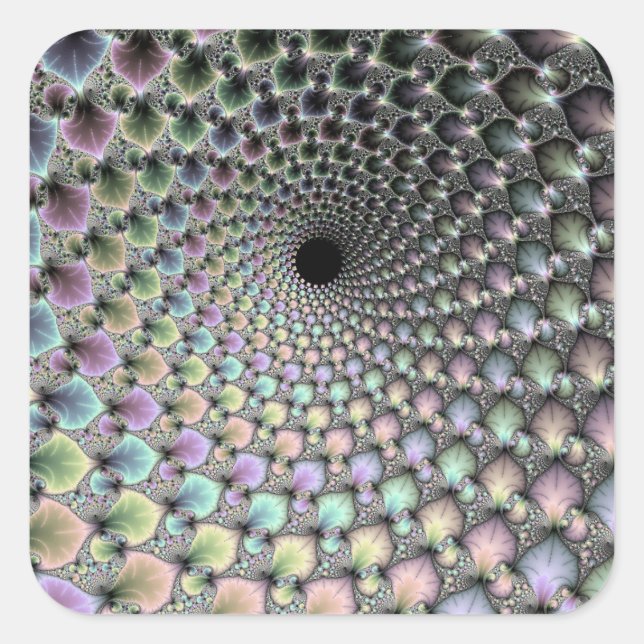 Vortex Sticker Fyrkantigt Klistermärke (Framsida)