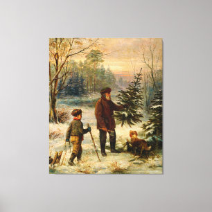 Vorweihnacht av Franz Krüger (1800-talet) Canvastryck