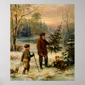 Vorweihnacht av Franz Krüger (1800-talet) Poster