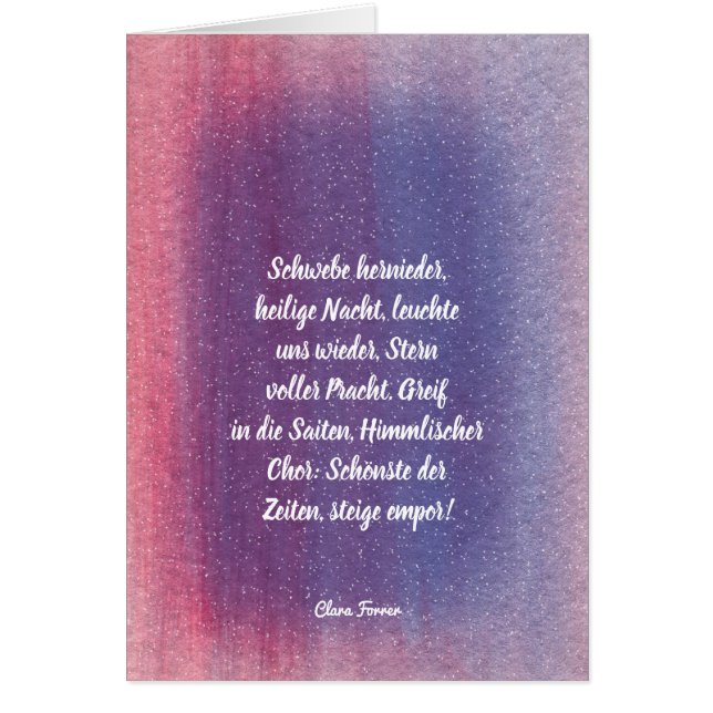 Vorweihnachtlich OBS Kort (Framsidan)