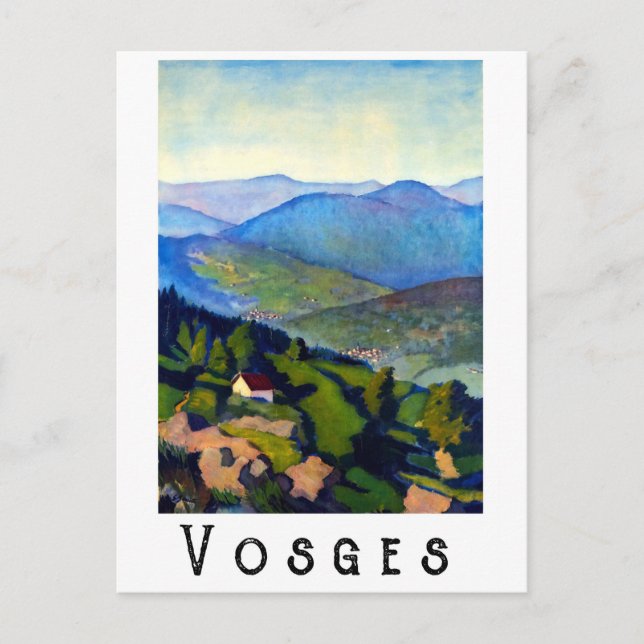 Vosges-bergen, Frankrike Vykort (Framsida)