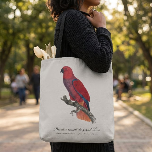 Vosmaers eklektus, Eclectus roratus vosmaeri Tygkasse (Vosmaer Eclectus Parrot, Eclectus Roratus Vosmaeri. Tote Bag)