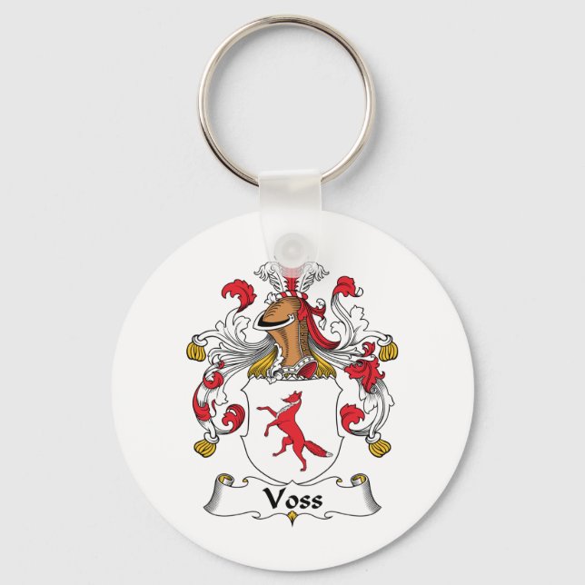 Voss Family Crest Nyckelring (Framsida)