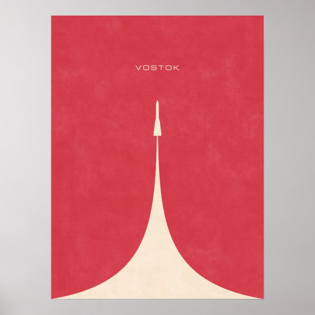 Vostok Rocket - Plain Red Poster (Framsidan)