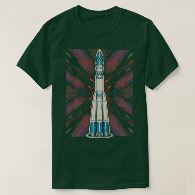 Vostok Rocket T Shirt (Design framsida)