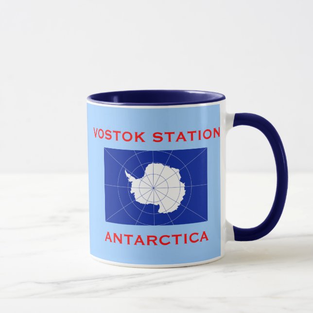 Vostok Russian Research Station Antarctica Mugg (Höger)