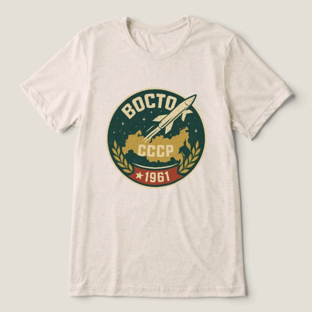 Vostok rymdskepp 1961 t shirt (Design Framsida)