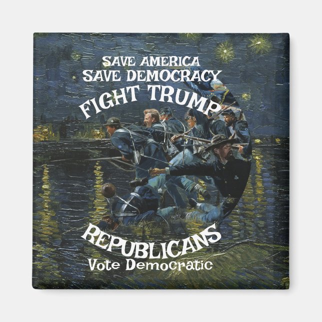 Vot Political Patriotic Trump Republican Party Magnet (Framsidan)