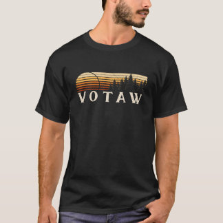 Votaw, TX Återblick Grönaktig Solnedgång Åttiotal T Shirt