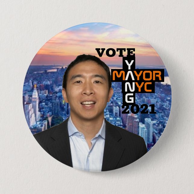 Vote Andy Yang NYC Mayor 2021 Knapp (Framsida)