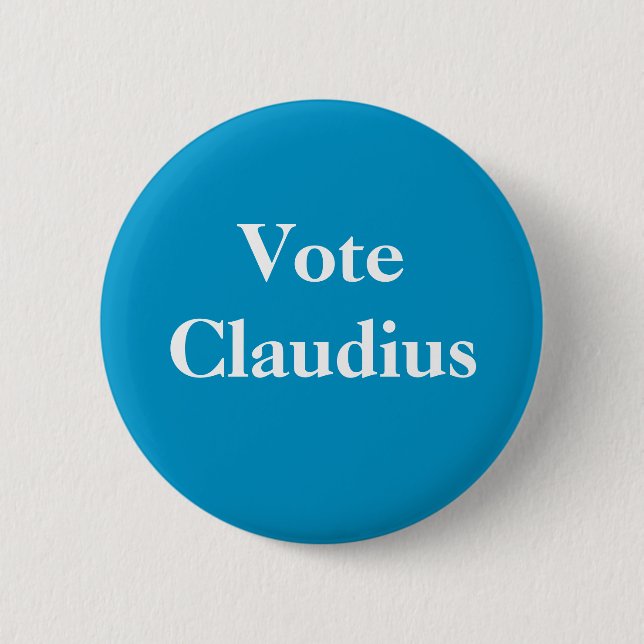 Vote Claudius Roman Emperor Knapp (Framsida)