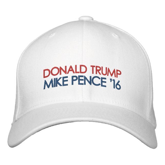 Vote Donald Trump Mike Pence Broderad Keps (Framsida)