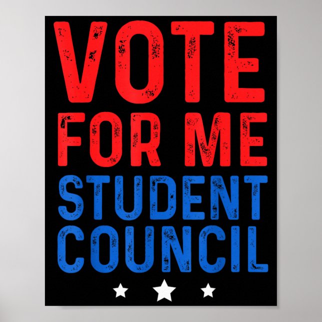 Vote For Me Student Council  Poster (Framsidan)