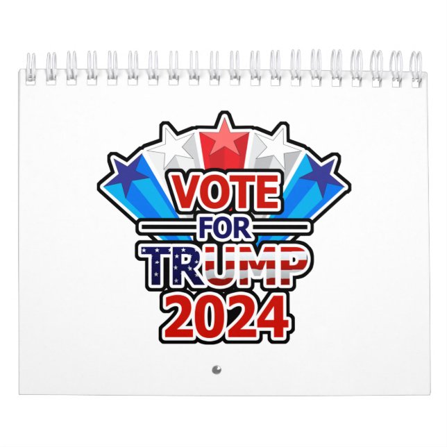 Vote for Trump 2024 Stars Kalender (Omslag)