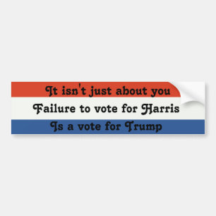 Vote Harris Not Trump v2 Bildekal