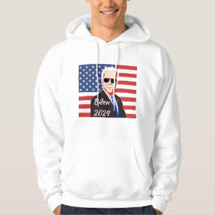 Vote Joe Biden 2024 Presidentval Hoodie