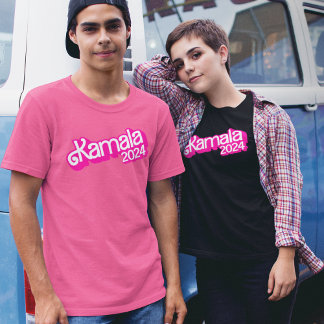 Vote Kamala Harris 2024 Shock rosa Logotyp T-Shirt
