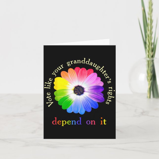 Vote Like Your Granddaughter's Rights Depend On It Kort (Framsida)
