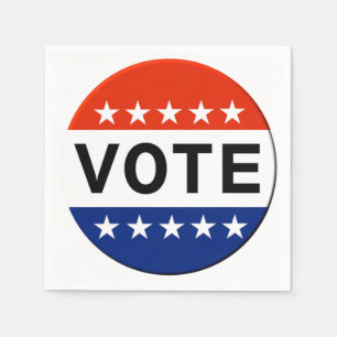 Vote Party Napkins Pappersservett