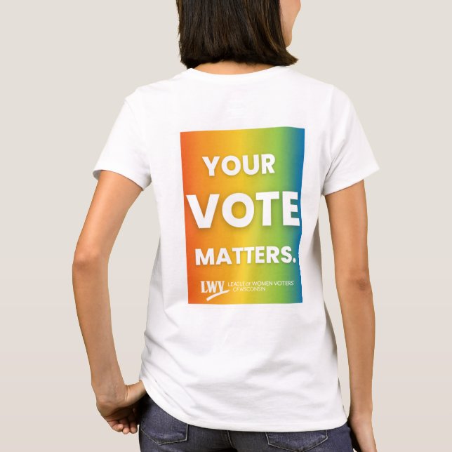VOTE Rainbow T Shirt (Baksida)