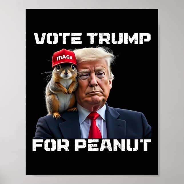 Vote Trump For Peanut The Squirrel 2  Poster (Framsidan)