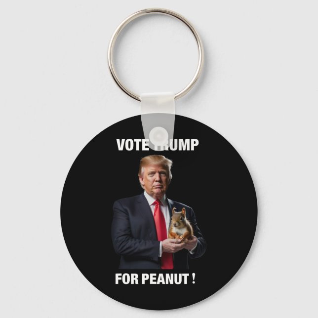 Vote Trump For Peanut The Squirrel 5  Nyckelring (Framsida)