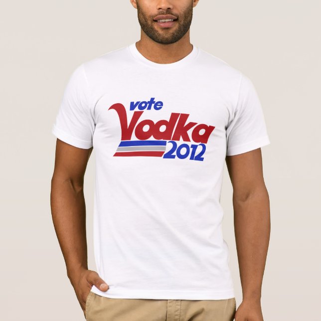 Vote Vodka T Shirt (Framsida)