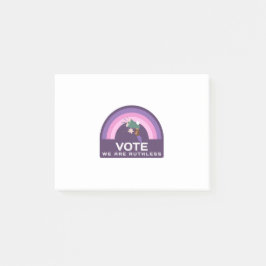 Vote We Are Ruthless Post-it Block