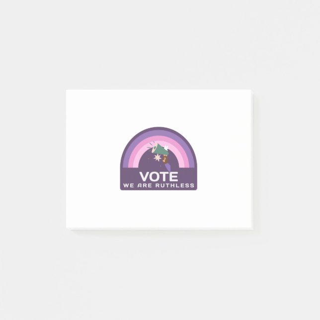 Vote We Are Ruthless Post-it Block (Framsida)