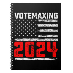VoteMaxing 2024 Trump presidentvalet Anteckningsbok