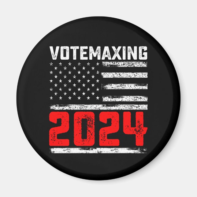 VoteMaxing 2024 Trump presidentvalet Magnet (Framsidan)