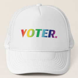 "voter" pride regnbåge färg keps