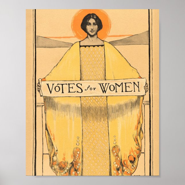 Votes For Women Suffrage Movement 1913 Poster (Framsidan)
