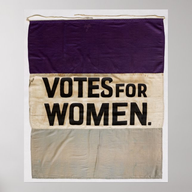 'VOTES FOR WOMEN' Suffragette Banner 1910-1920 Poster (Framsidan)