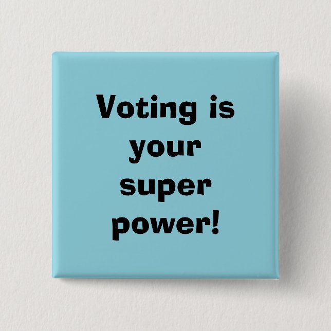 Voting is your Super Power Knapp (Framsida)
