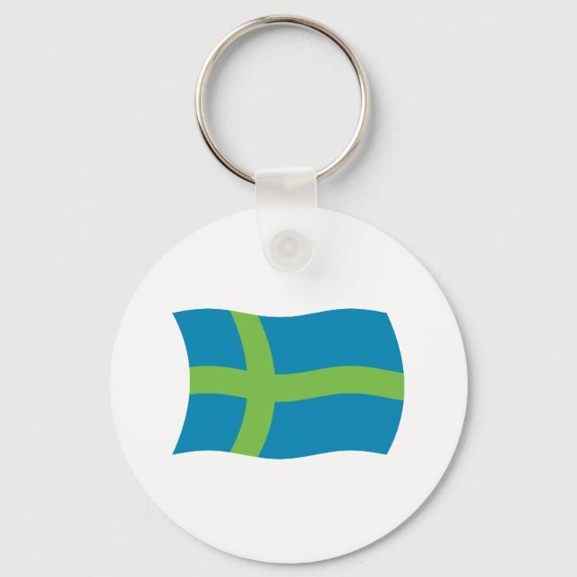 Votiska Folkets Flagg Nyckelring (Framsida)