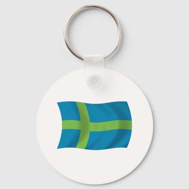 Votiska Folkets Flagg Nyckelring (Framsida)