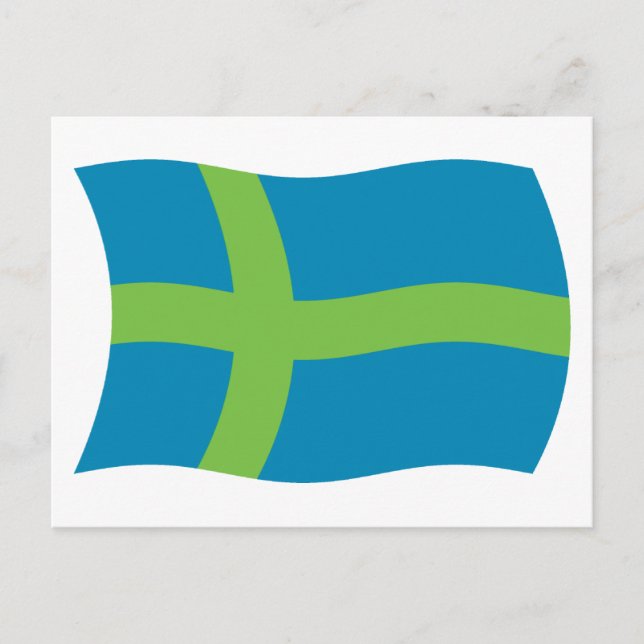 Votiska Folkets Flagg Postkort Vykort (Framsida)