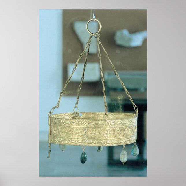 Votive krona från Guarrazars statut Poster (Framsidan)