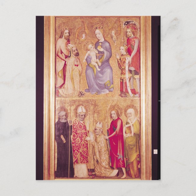 Votive Panel Archbishop Jan Ocko of Vlasim Vykort (Framsida)