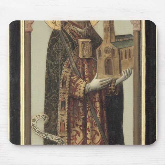 Votive panel som visar St. Ansgar, 1457 Musmatta (Framsidan)